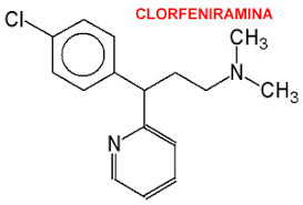 Clorotrimeton-fórmula de la clorfenamina