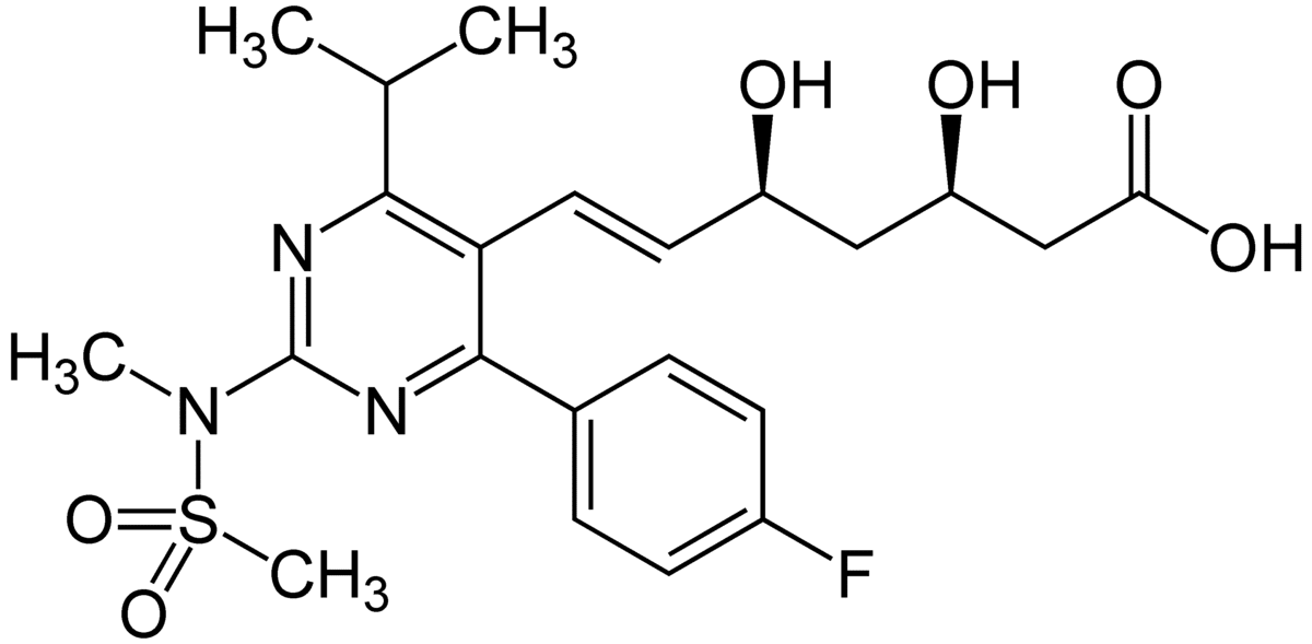 Rosuvastatina-Fórmula química