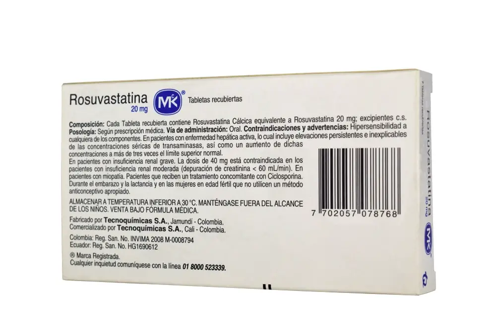 Rosuvastatina-Indicaciones 