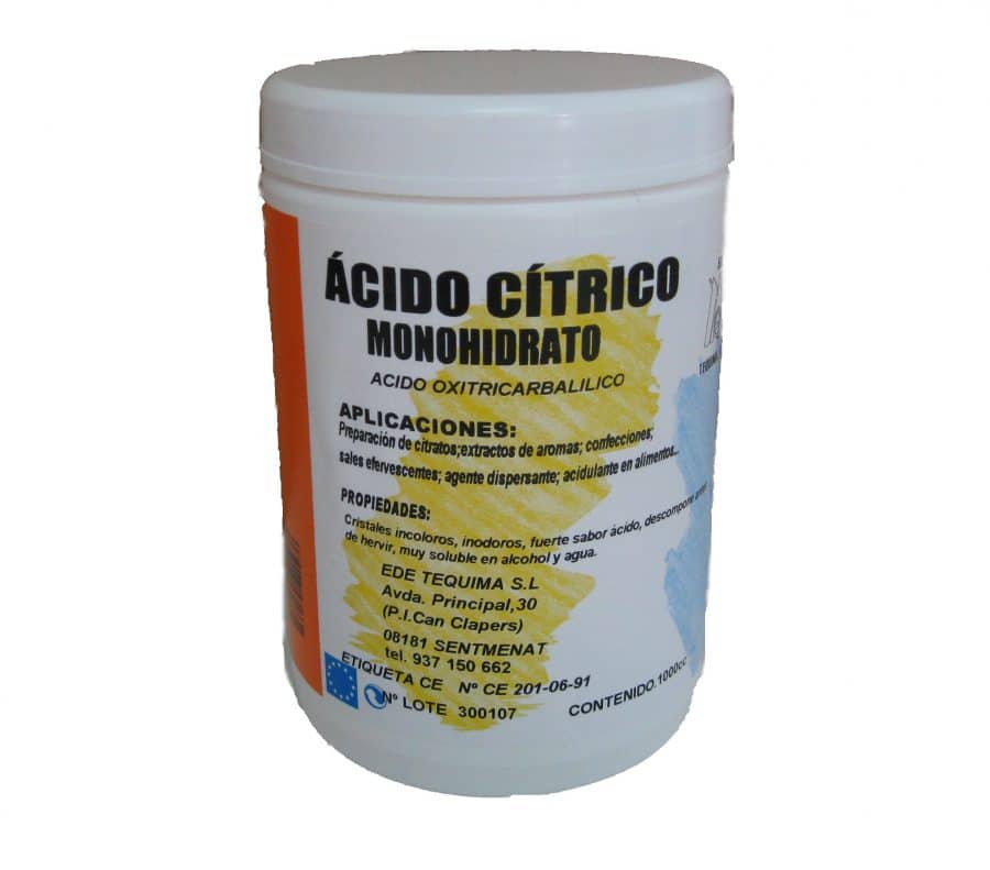 ácido cítrico dosis